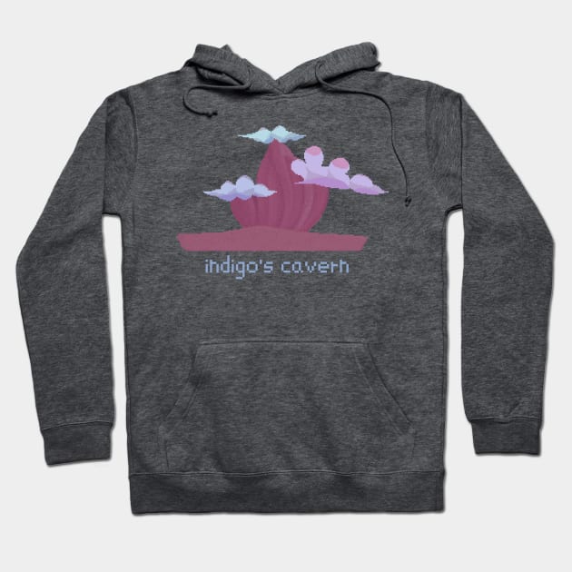 Indigo's Cavern Pixel Art Hoodie by Indigo's Cavern